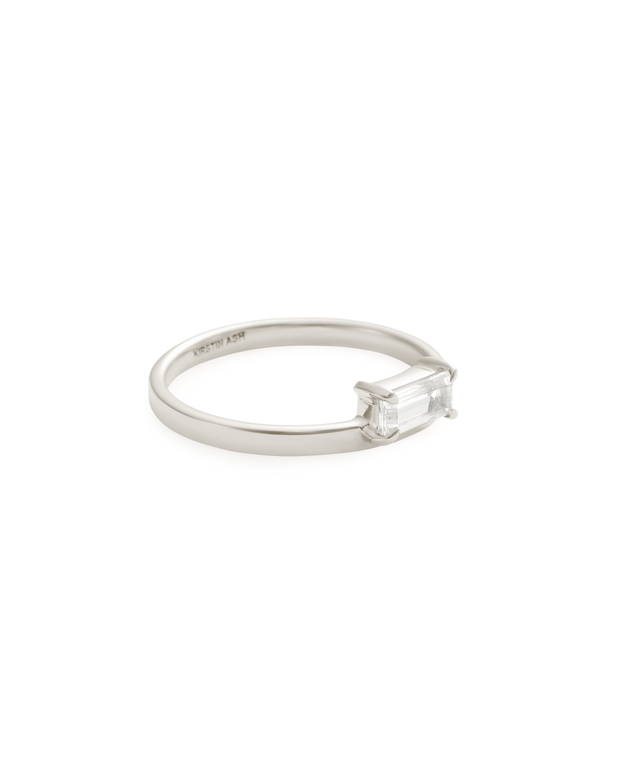 ETHER BAGUETTE RING (STERLING SILVER)
