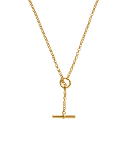 EVOLVE T-BAR NECKLACE (18K GOLD PLATED)