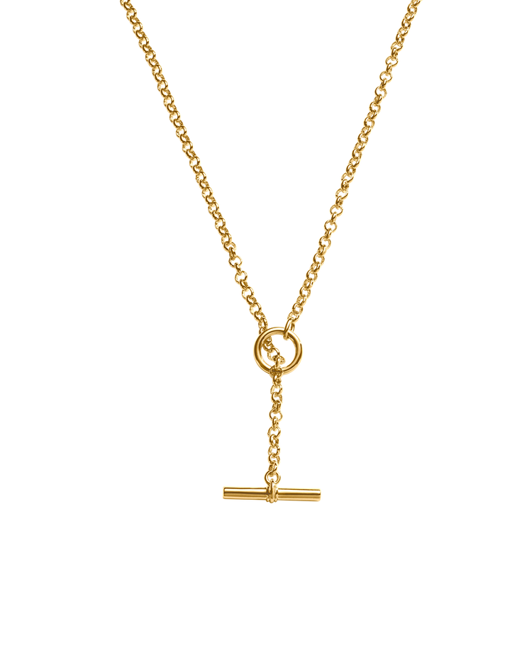 EVOLVE T-BAR NECKLACE (18K GOLD PLATED)