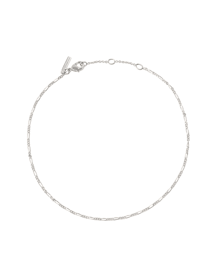 FIGARO CHAIN BRACELET (STERLING SILVER)