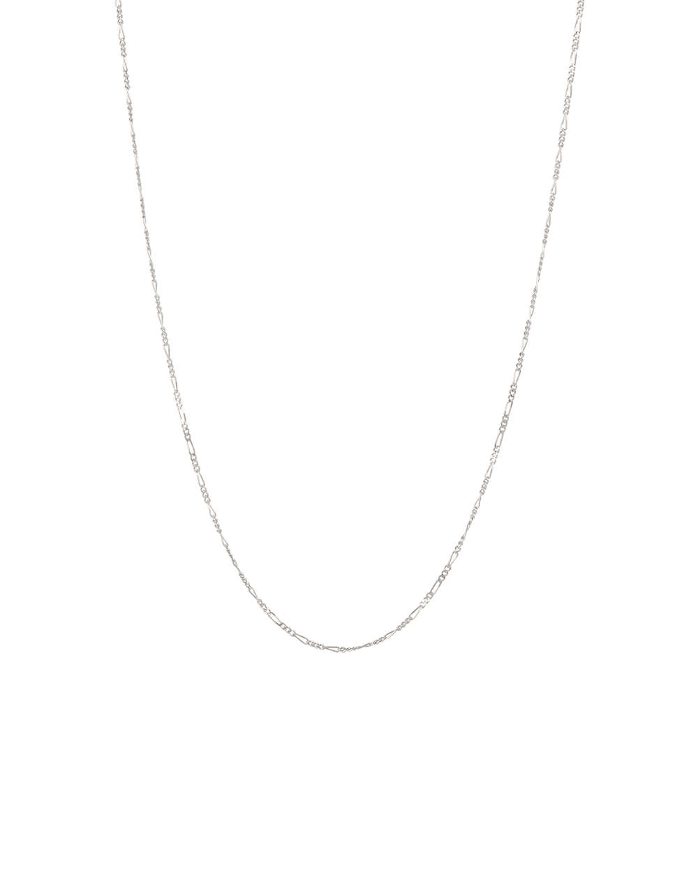 FIGARO CHAIN NECKLACE (STERLING SILVER)