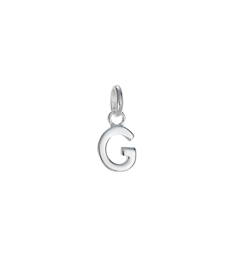 OUTLINE INITIAL A-Z (STERLING SILVER) IMAGE 12