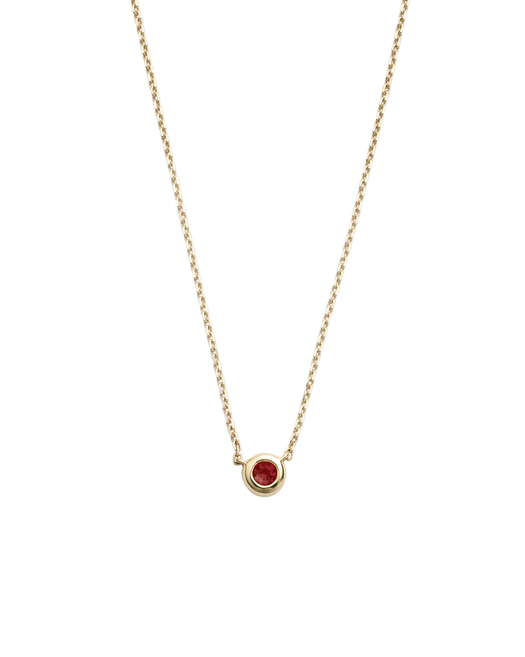 PETITE BIRTHSTONE NECKLACE (9K GOLD) JANUARY