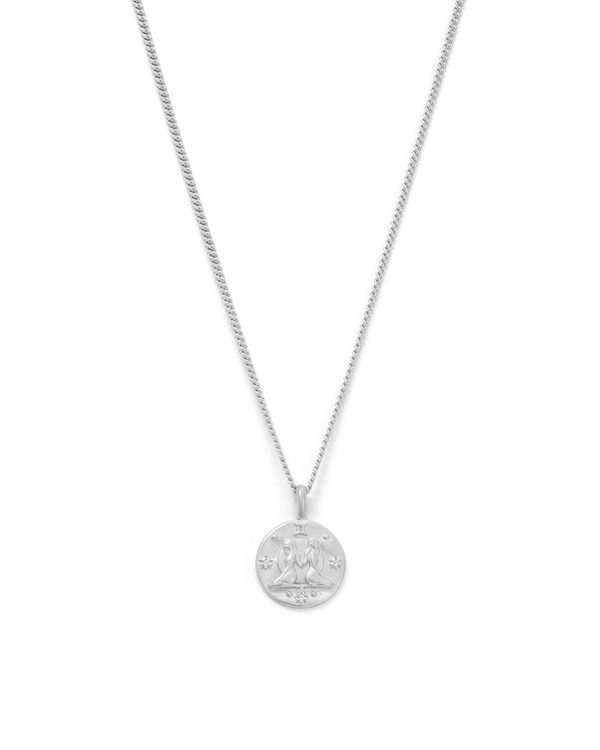 GEMINI PETITE ZODIAC NECKLACE (STERLING SILVER) IMAGE 1