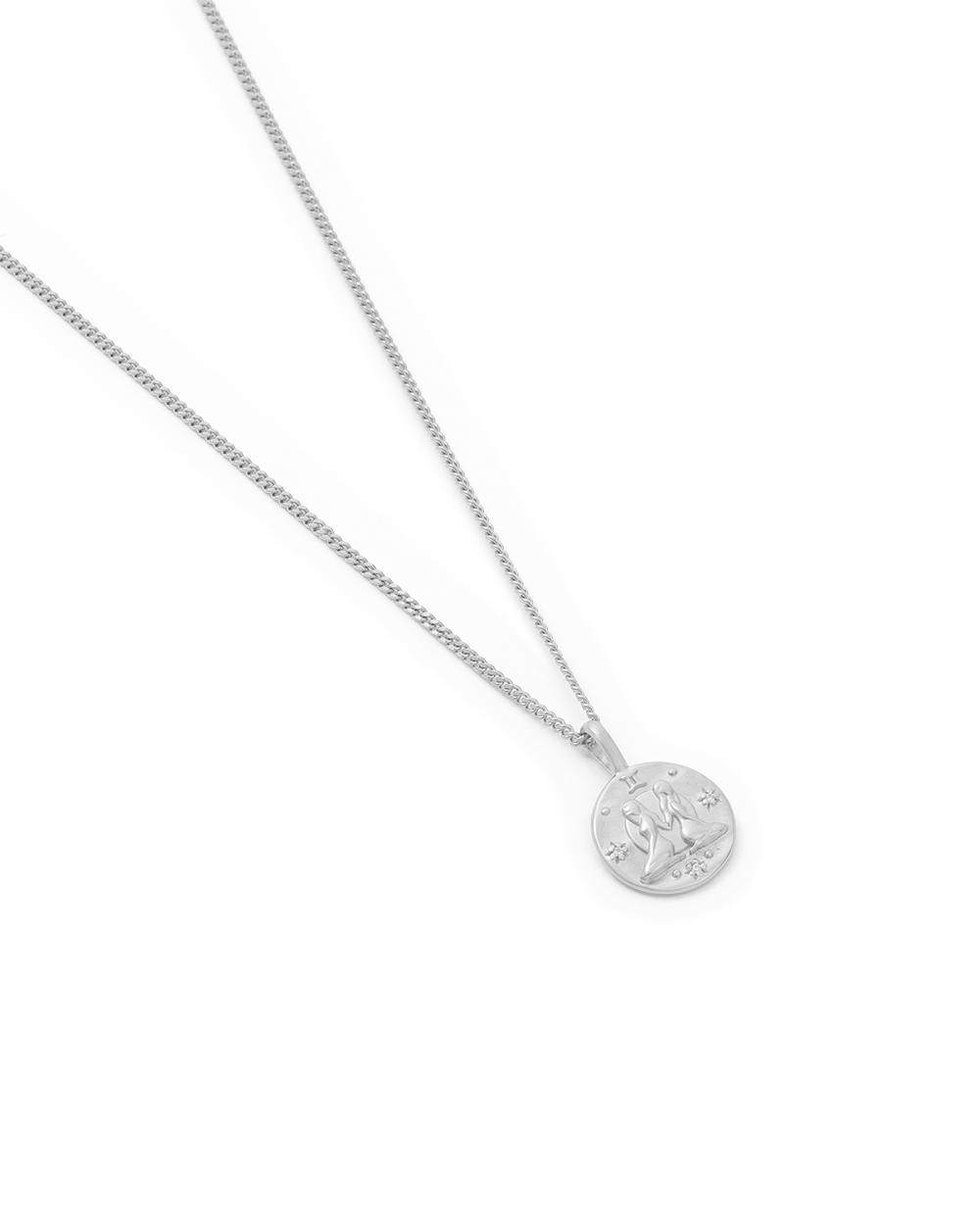GEMINI PETITE ZODIAC NECKLACE (STERLING SILVER) IMAGE 4