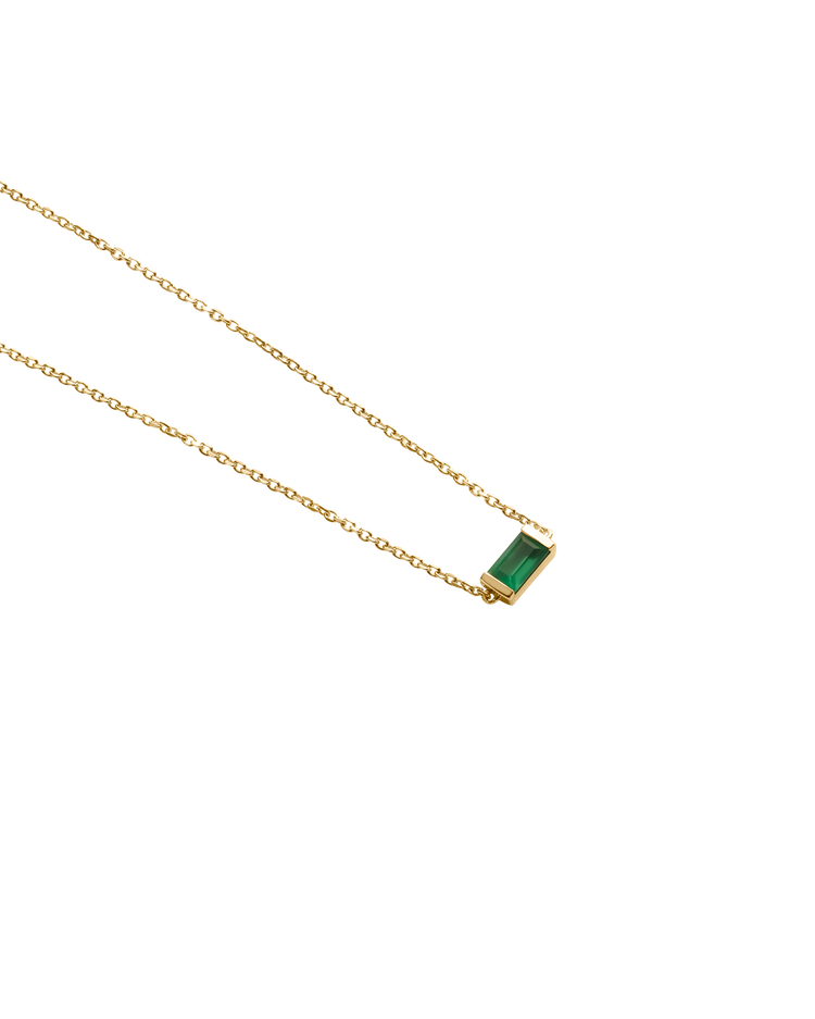 BAGUETTE BIRTHSTONE BRACELET (18K GOLD VERMEIL)