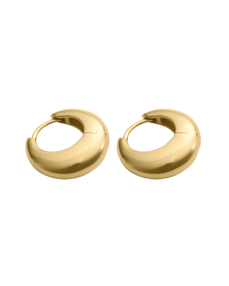 INDIGO HOOPS MEDIUM (18K GOLD PLATED)