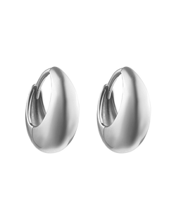 INDIGO HOOPS MEDIUM (STERLING SILVER) IMAGE 1