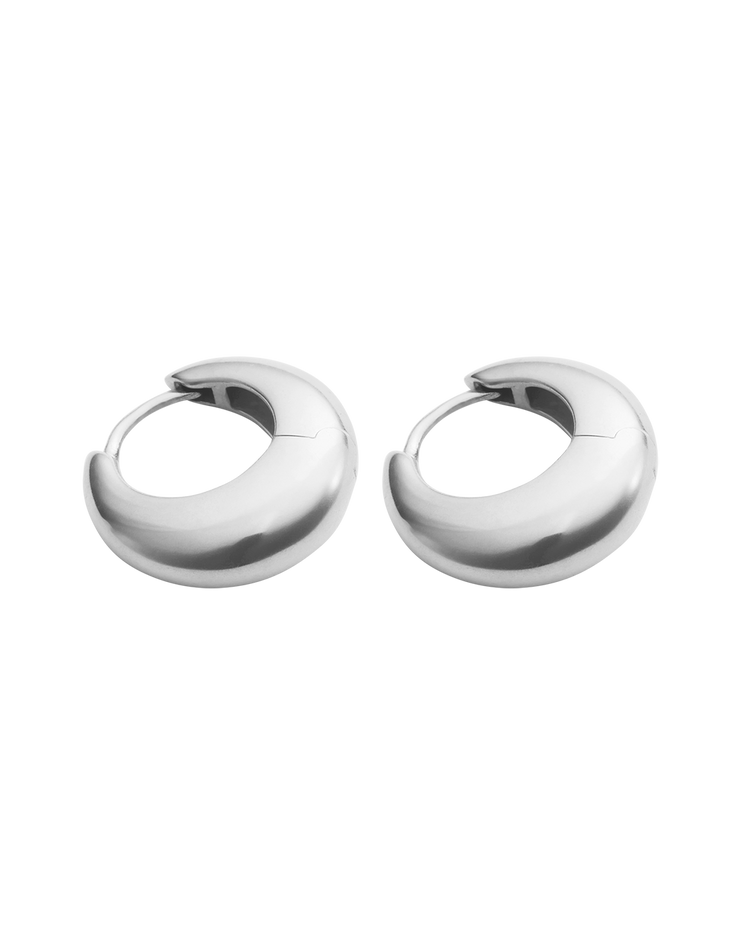 INDIGO HOOPS MEDIUM (STERLING SILVER)