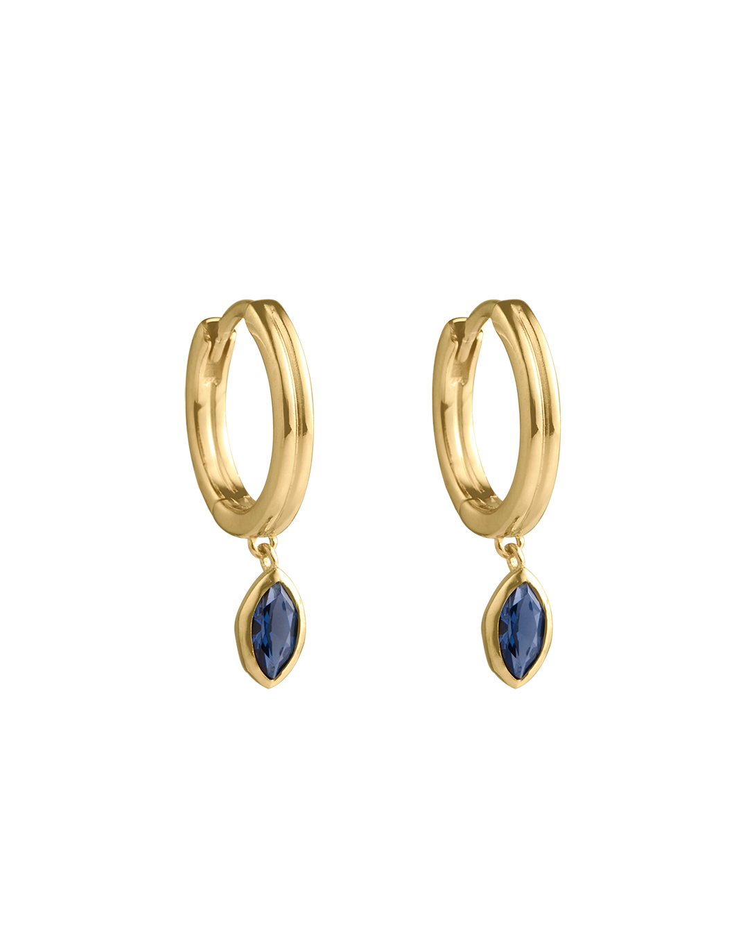 INK DROP HOOPS (18K GOLD PLATED) IMAGE 1