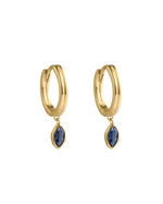 INK DROP HOOPS (18K GOLD PLATED) IMAGE 1