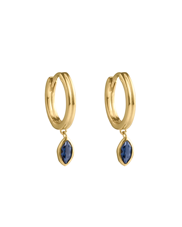 INK DROP HOOPS (18K GOLD PLATED) IMAGE 1