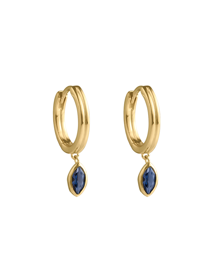INK DROP HOOPS (18K GOLD PLATED) IMAGE 1