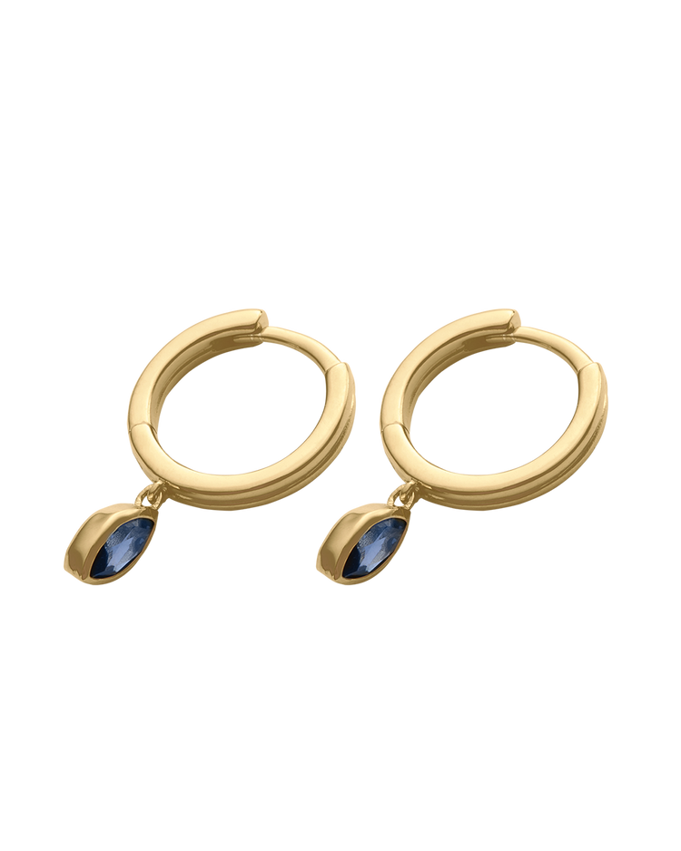 INK DROP HOOPS (18K GOLD PLATED)