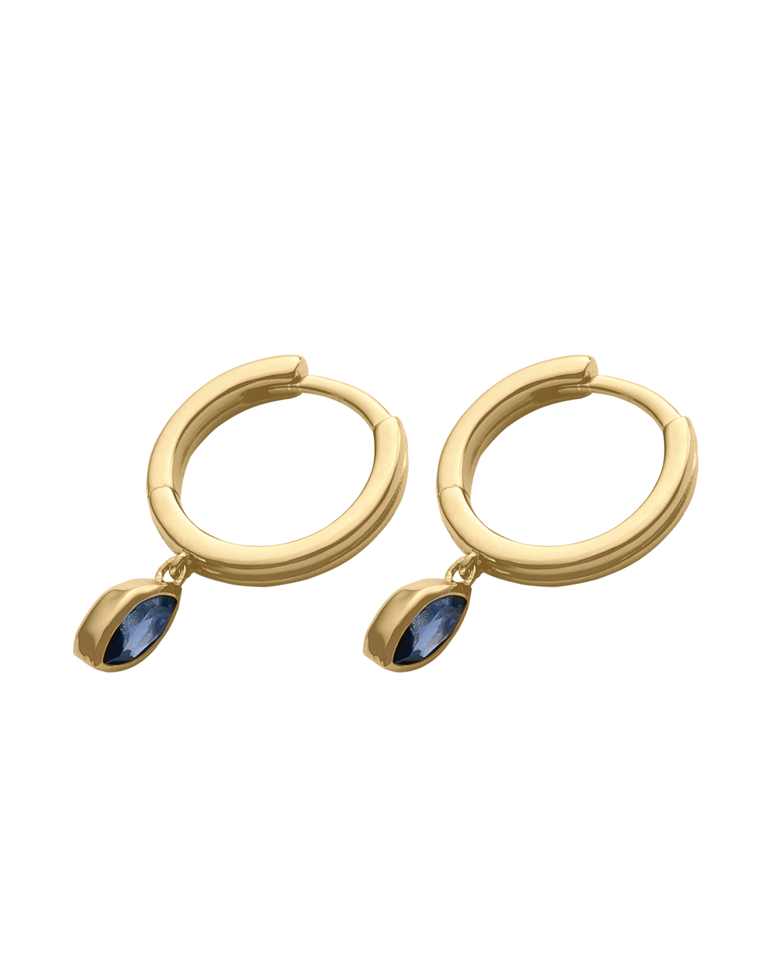 INK DROP HOOPS (18K GOLD PLATED) IMAGE 4