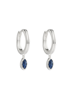 INK DROP HOOPS (STERLING SILVER) IMAGE 1