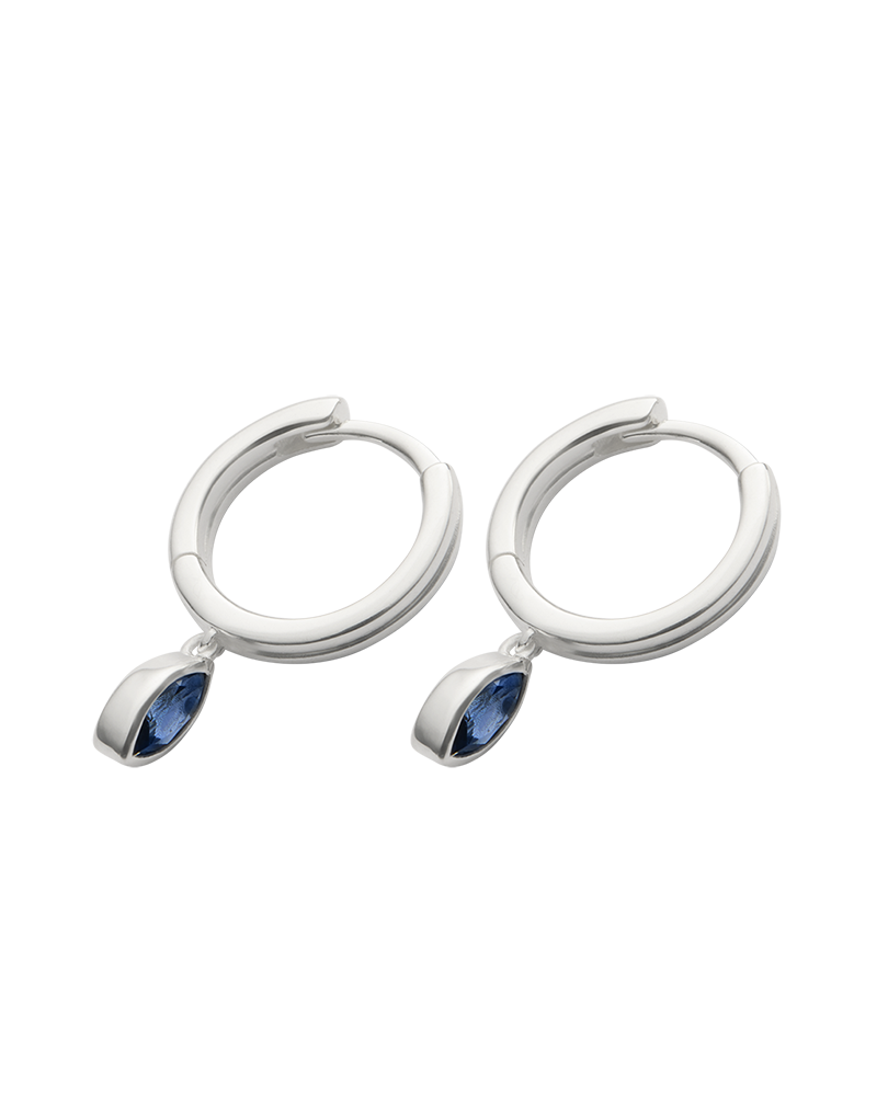 INK DROP HOOPS (STERLING SILVER) IMAGE 4