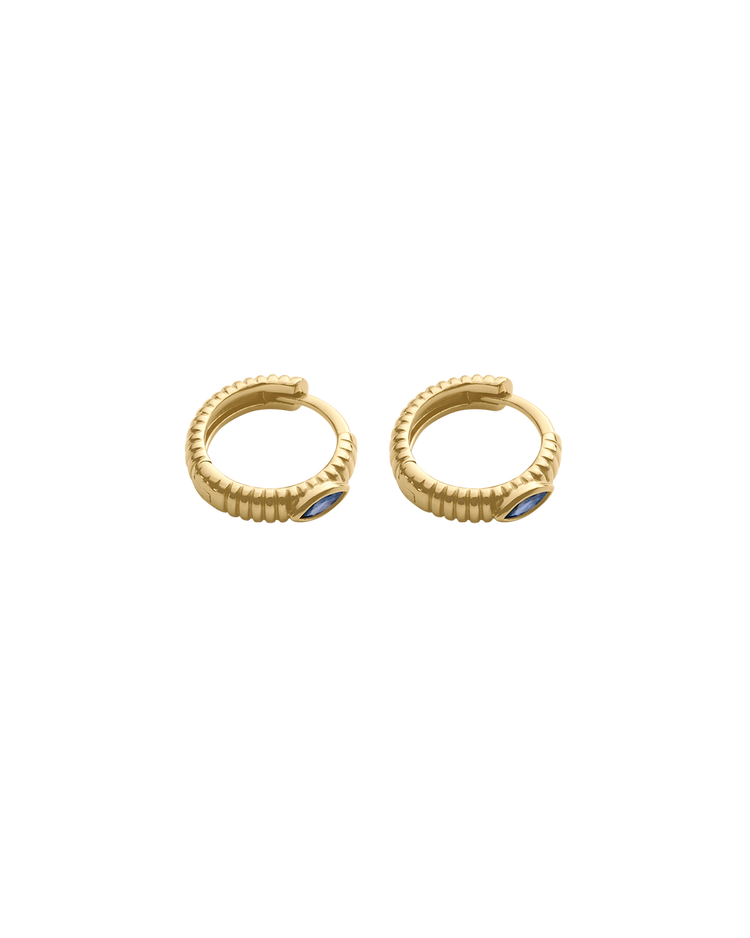 INK TEXTURE HUGGIES (18K GOLD PLATED)