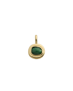 INTO THE FLOW MALACHITE CHARM (9K GOLD) IMAGE 1