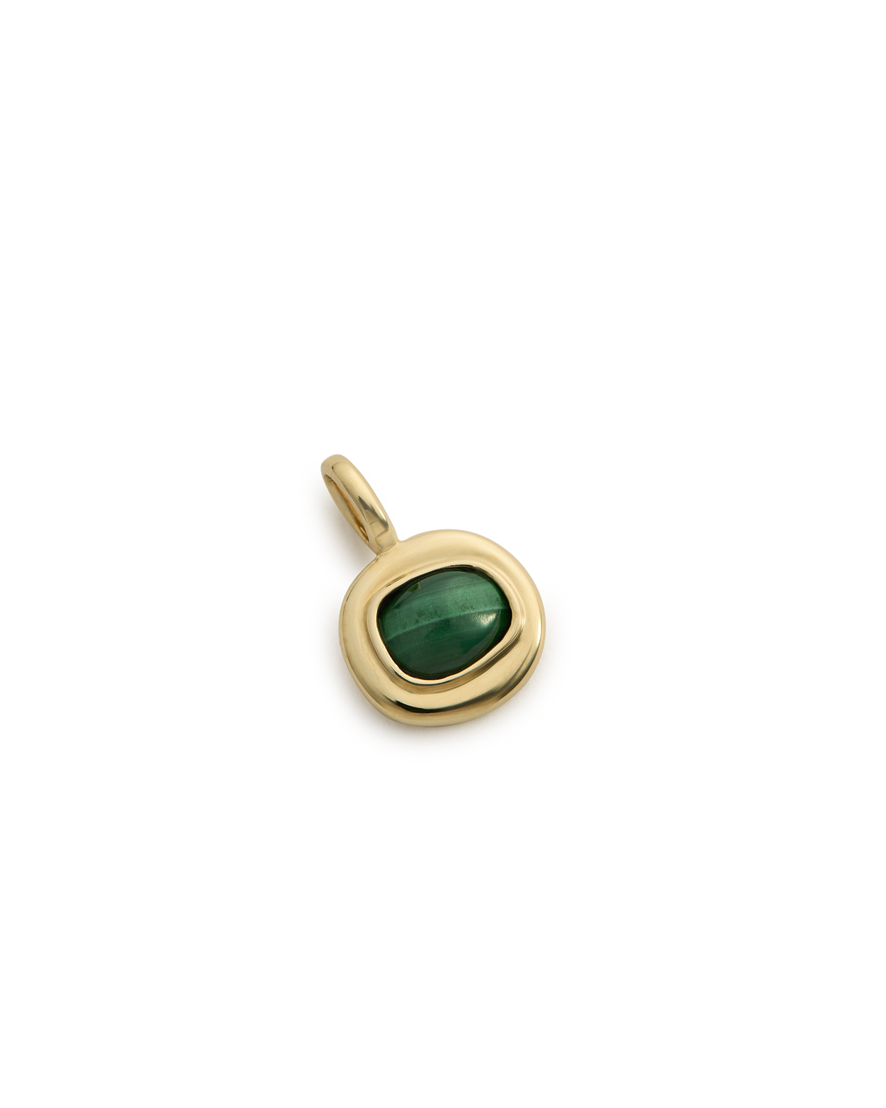 INTO THE FLOW MALACHITE CHARM (9K GOLD) IMAGE 4