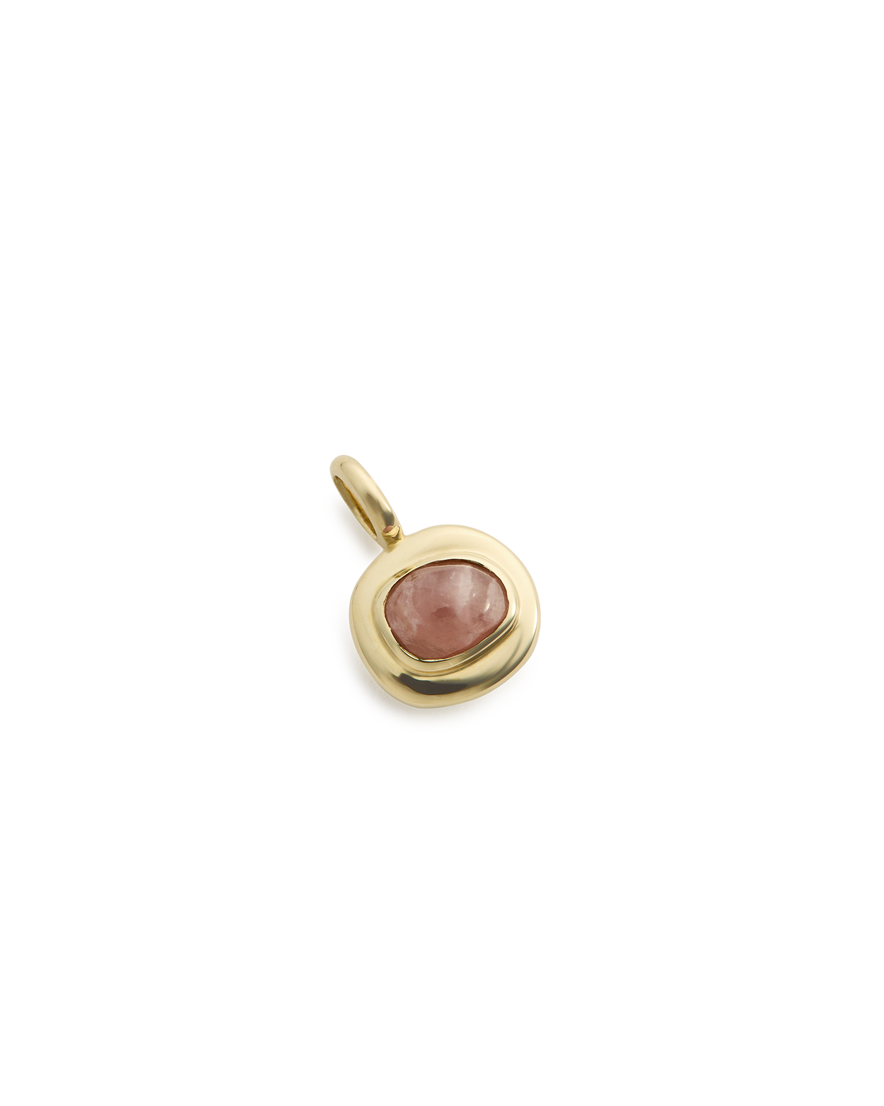 INTO THE FLOW RHODOCHROSITE CHARM (9K GOLD) IMAGE 4
