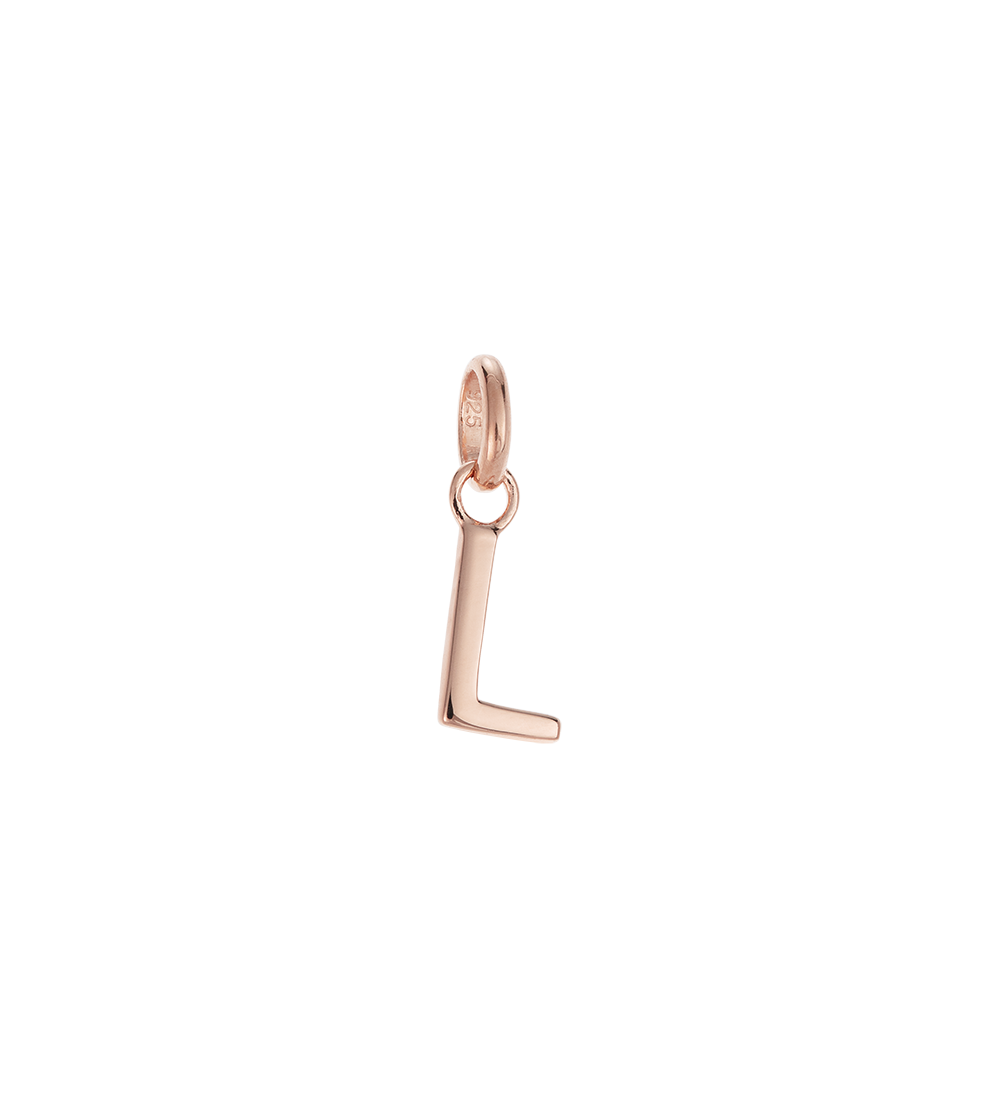 OUTLINE INITIAL A-Z (18K ROSE GOLD VERMEIL) IMAGE 14