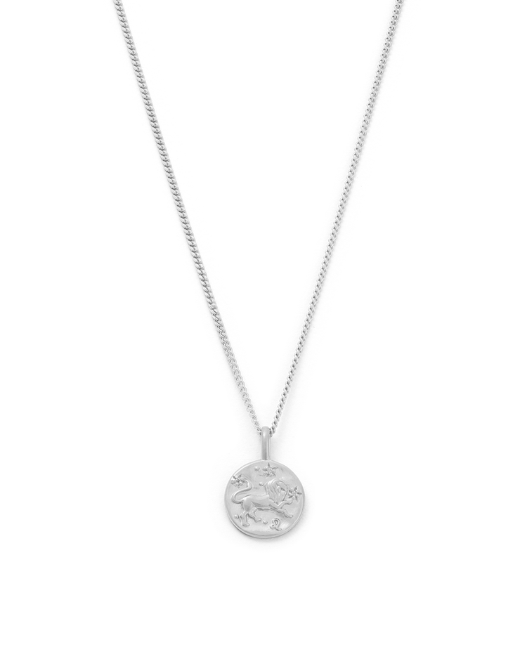 LEO PETITE ZODIAC NECKLACE (STERLING SILVER)