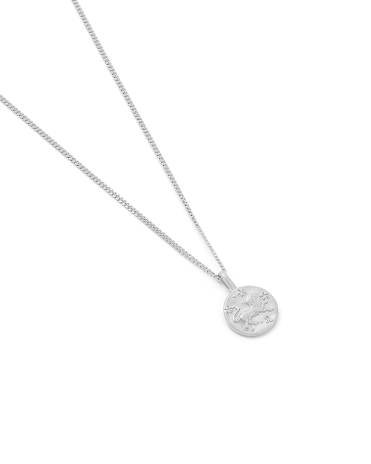 LEO PETITE ZODIAC NECKLACE (STERLING SILVER)