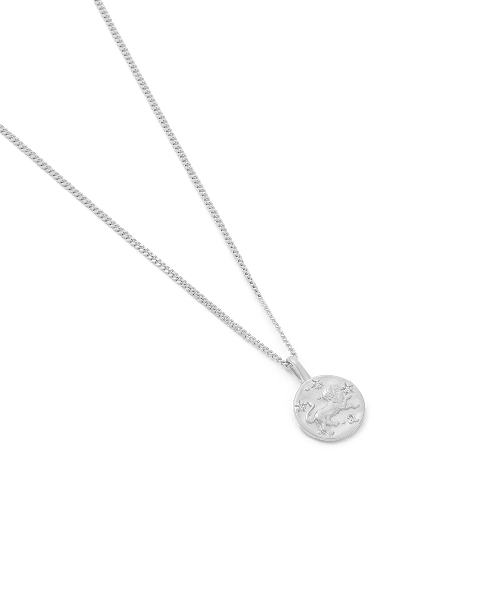 LEO PETITE ZODIAC NECKLACE (STERLING SILVER) IMAGE 4