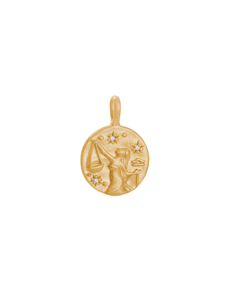 LIBRA PETITE ZODIAC (18K GOLD VERMEIL)