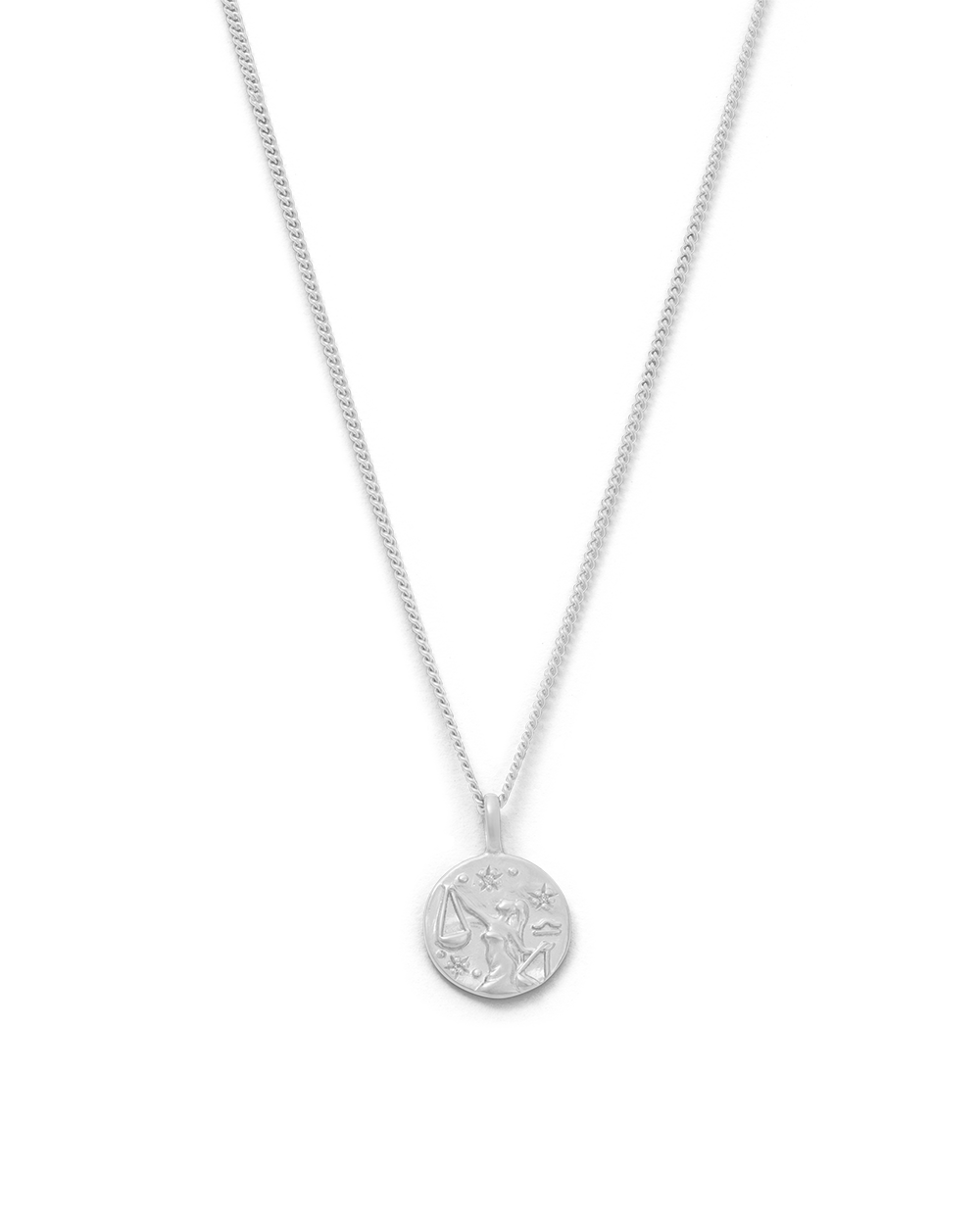 LIBRA PETITE ZODIAC NECKLACE (STERLING SILVER) IMAGE 1