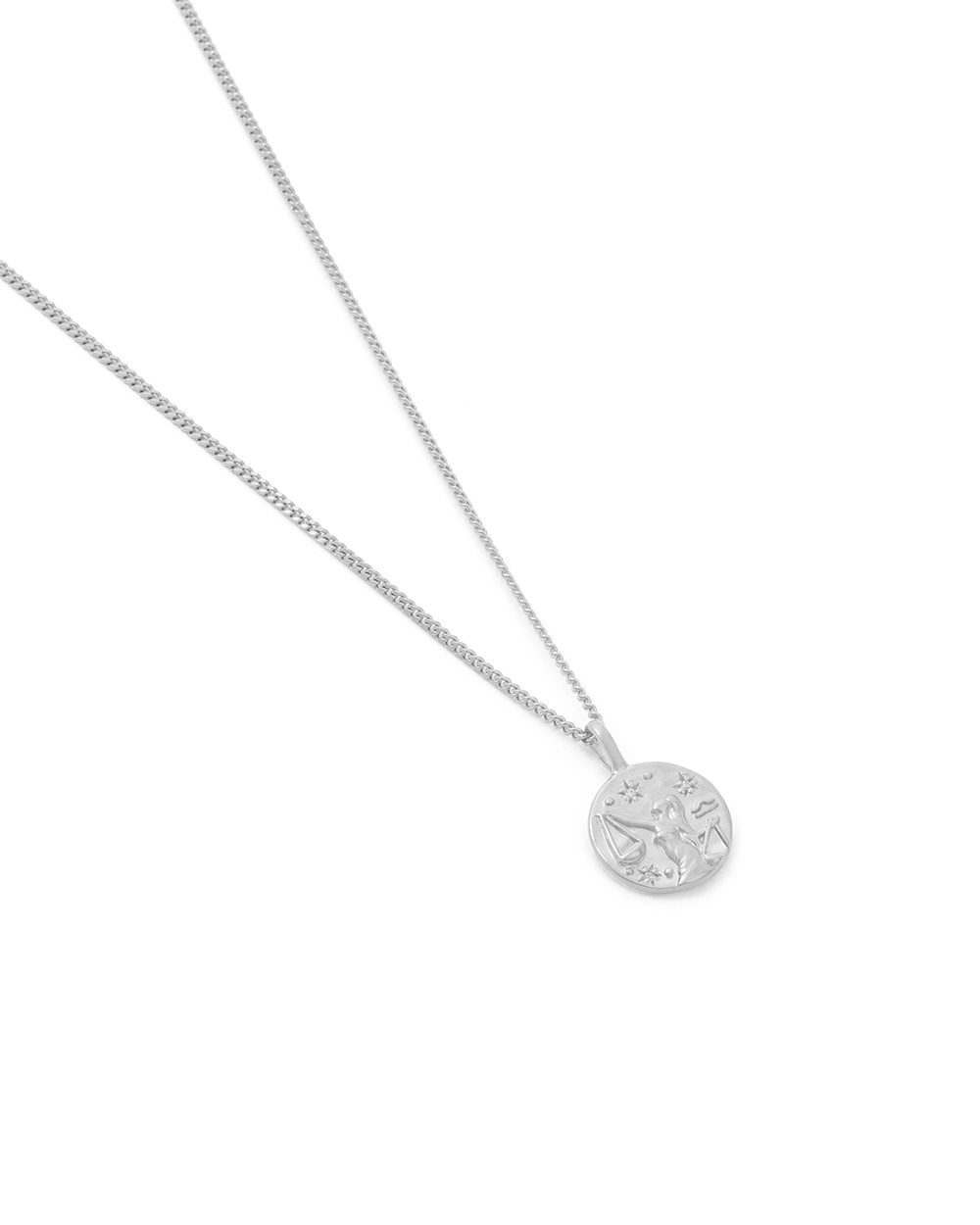 LIBRA PETITE ZODIAC NECKLACE (STERLING SILVER) IMAGE 4