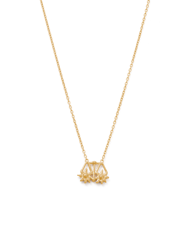 LIBRA STAR SIGN NECKLACE (18K GOLD VERMEIL) IMAGE 1