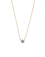 PETITE BIRTHSTONE NECKLACE (9K GOLD) SEPTEMBER