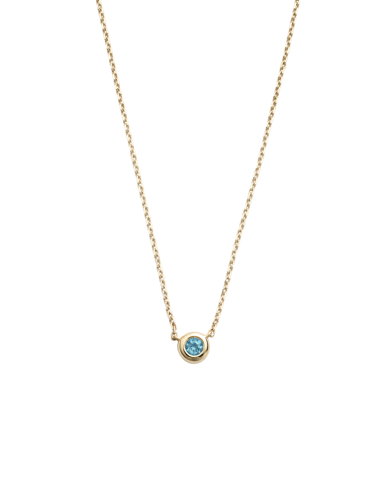 PETITE BIRTHSTONE NECKLACE (9K GOLD) SEPTEMBER