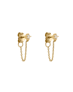 LUMEN CHAIN STUDS (18K GOLD PLATED)
