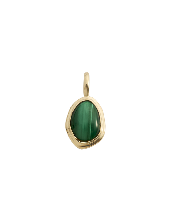 LUMINOUS MALACHITE CHARM (9K GOLD) IMAGE 1