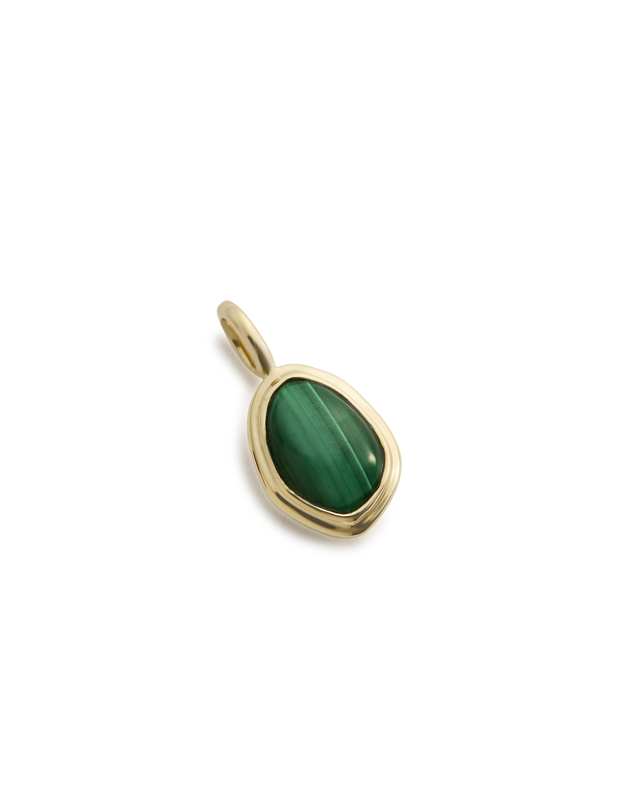 LUMINOUS MALACHITE CHARM (9K GOLD) IMAGE 4