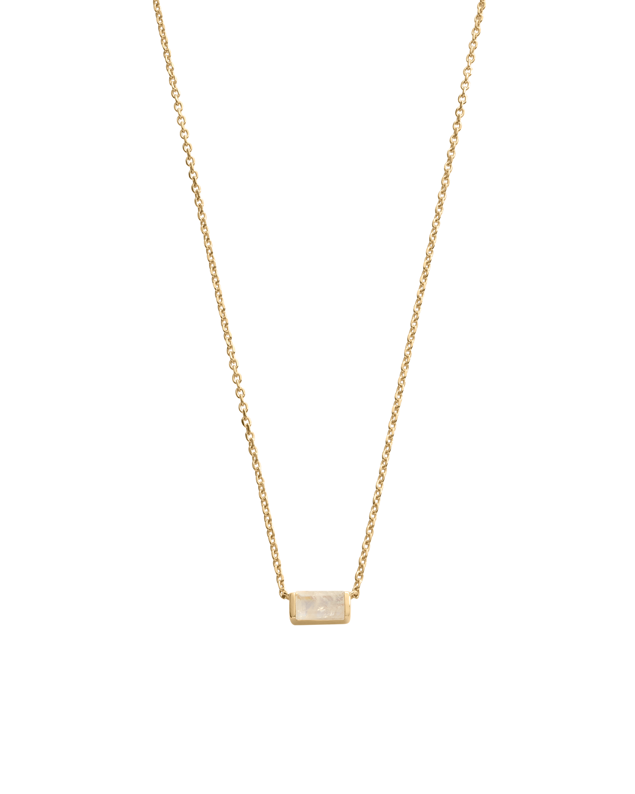 BAGUETTE BIRTHSTONE NECKLACE (18K GOLD VERMEIL) JUNE