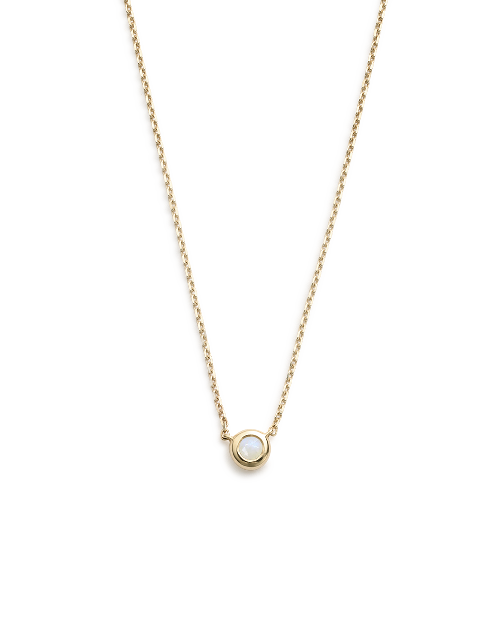 PETITE BIRTHSTONE NECKLACE (9K GOLD) JUNE