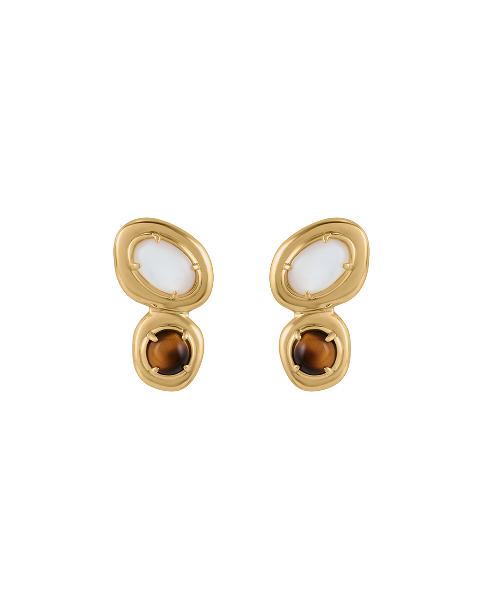 PASSAGE DROP STUDS (18K GOLD PLATED)