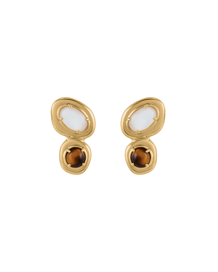 PASSAGE DROP STUDS (18K GOLD PLATED)