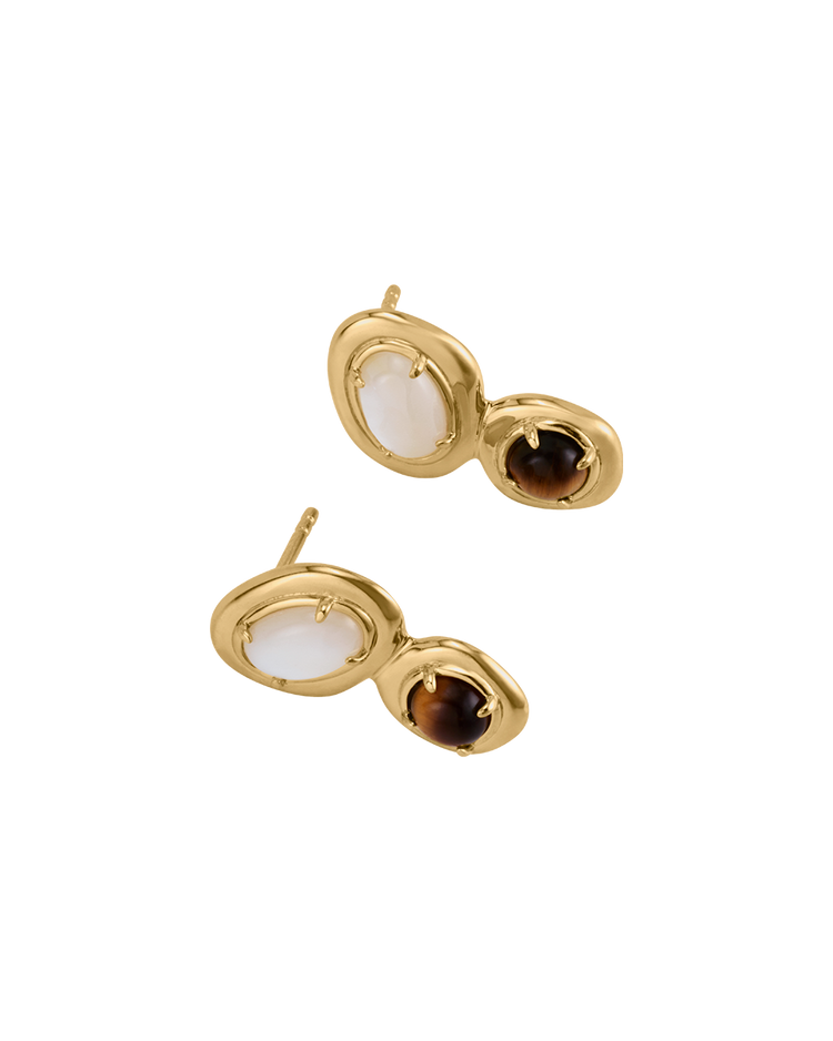 PASSAGE DROP STUDS (18K GOLD PLATED)