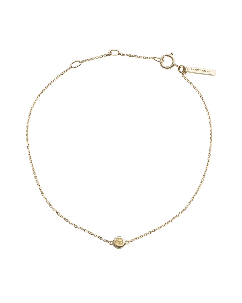 PETITE BIRTHSTONE BRACELET (9K GOLD) NOVEMBER
