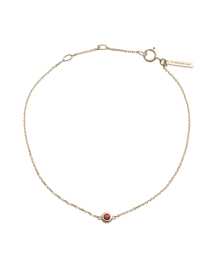 PETITE BIRTHSTONE BRACELET (9K GOLD) JANUARY