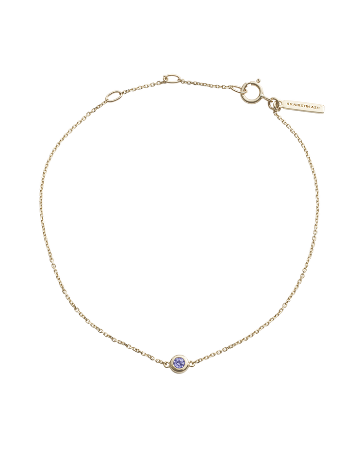 PETITE BIRTHSTONE BRACELET (9K GOLD)