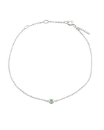PETITE BIRTHSTONE BRACELET (STERLING SILVER) MAY