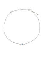 PETITE BIRTHSTONE BRACELET (STERLING SILVER) SEPTEMBER