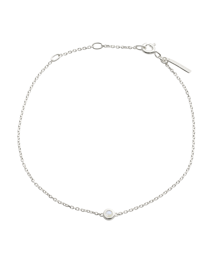 PETITE BIRTHSTONE BRACELET (STERLING SILVER)