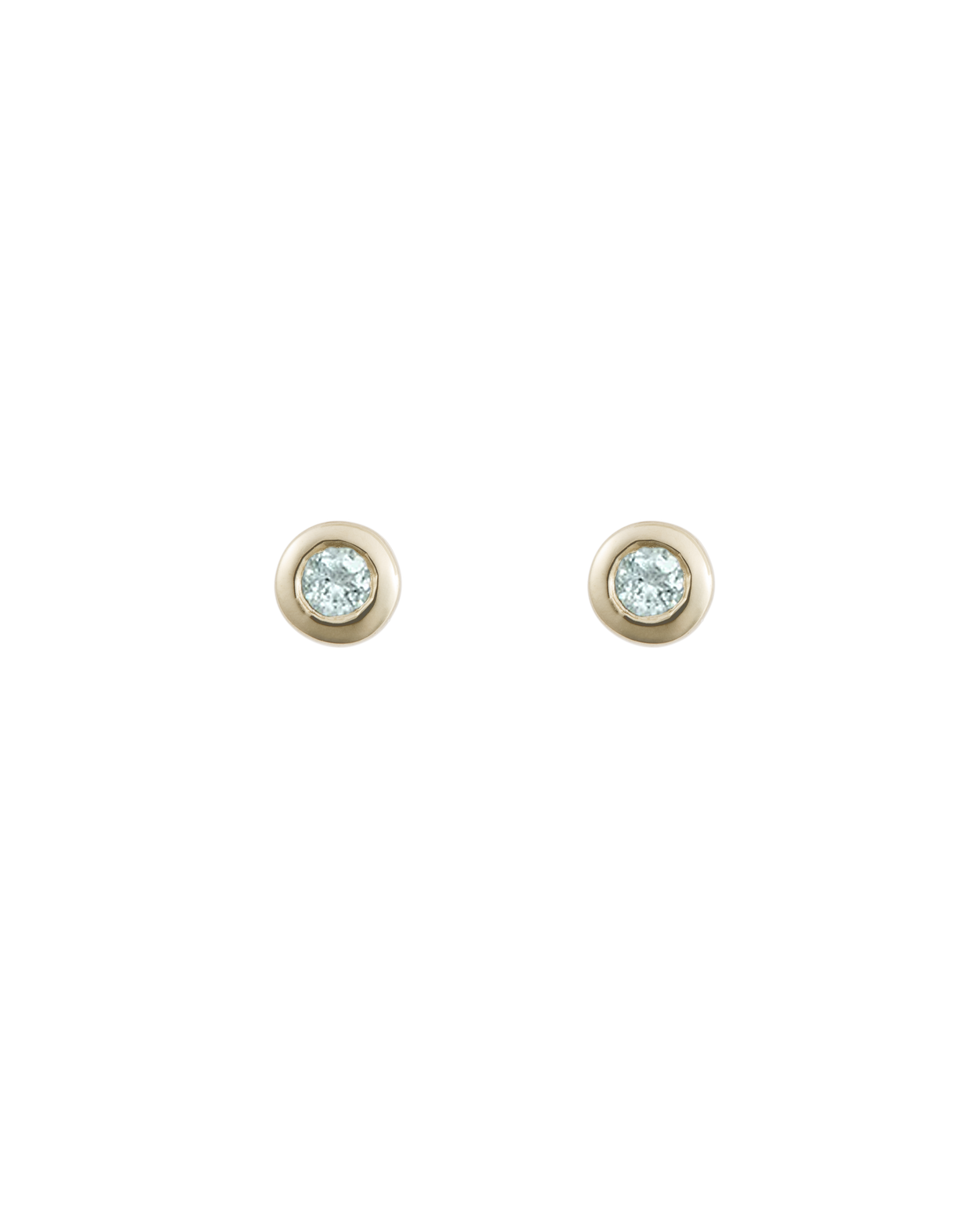 PETITE BIRTHSTONE STUDS (9K GOLD) MARCH